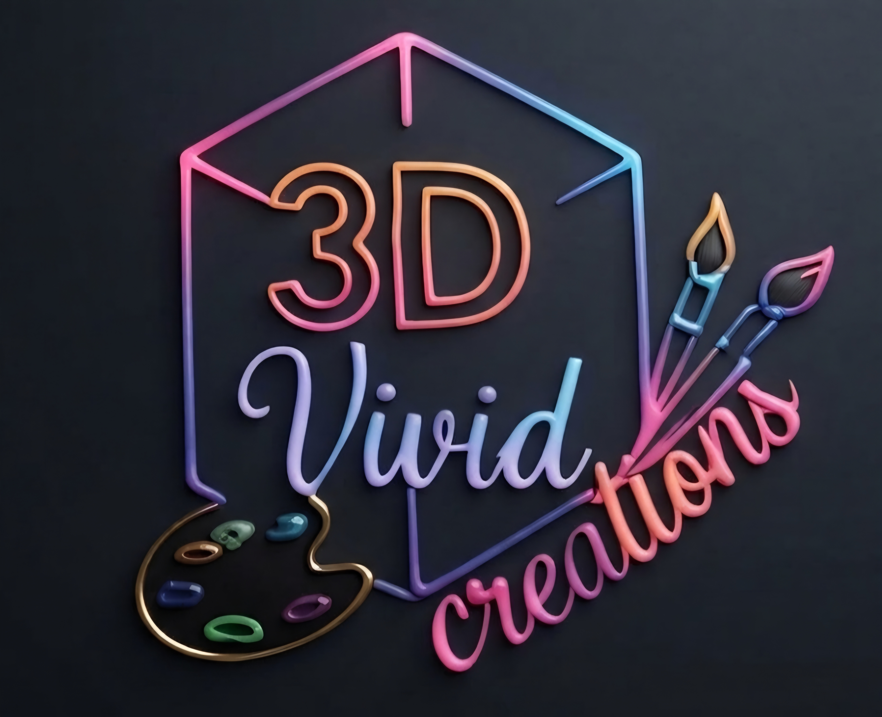 3D Vivid Creations Logo